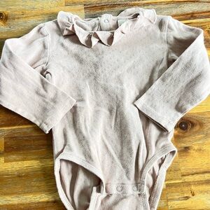 H&M Light Pink Ruffled Bodysuit